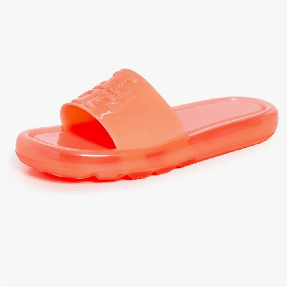 Women’s Coral Slide Sandals - Glossy Jelly Comfort